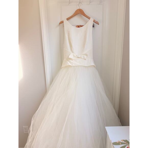 Amsale Wedding Dress Miller Spring 2018 Collection Bridal Size 12 - Picture 5 of 11